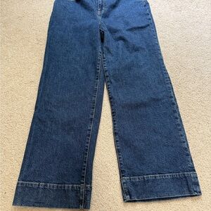 J. Crew Indigo Wide Leg Jeans